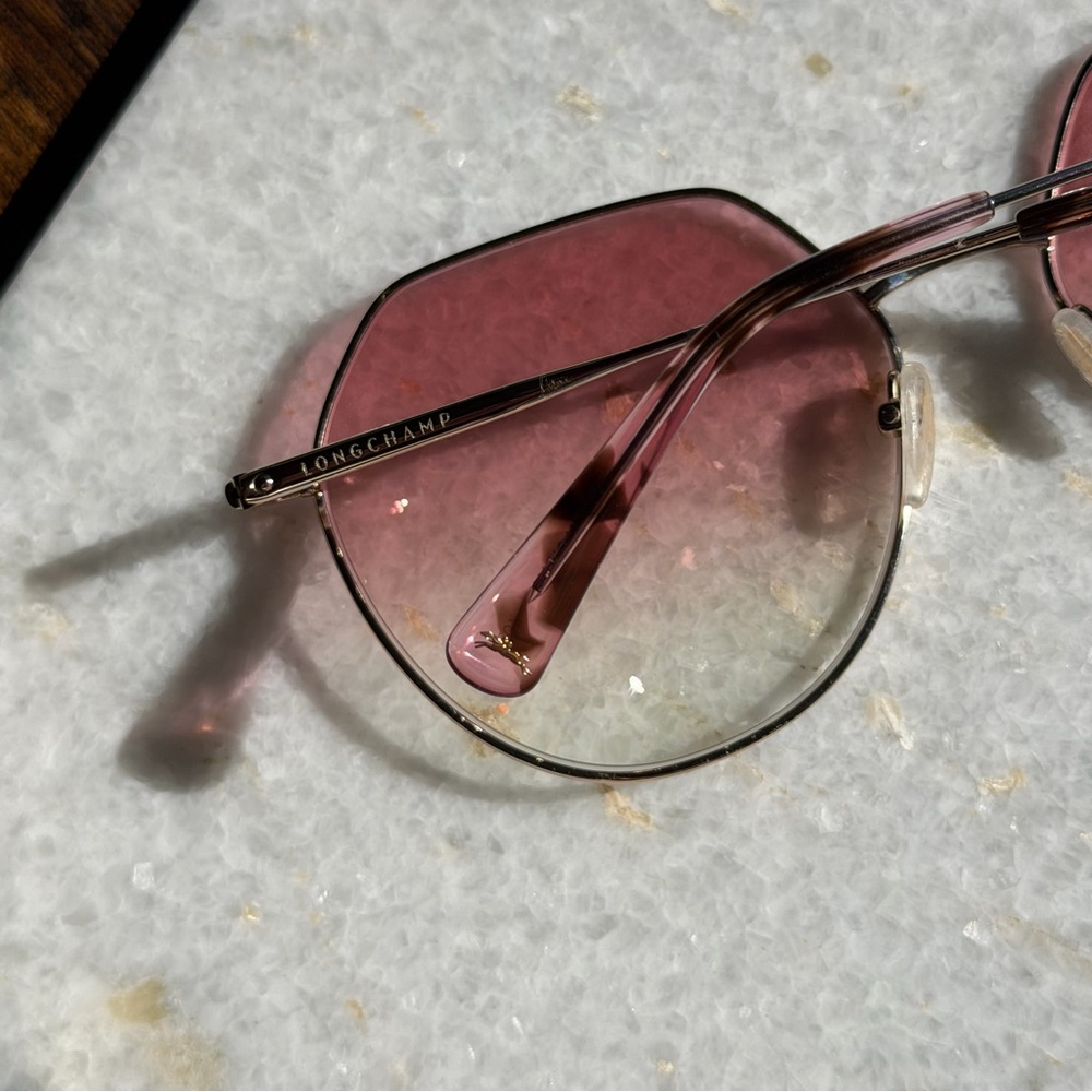 Longchamp Octagonal Sunglasses In Gradient Pink - image 5